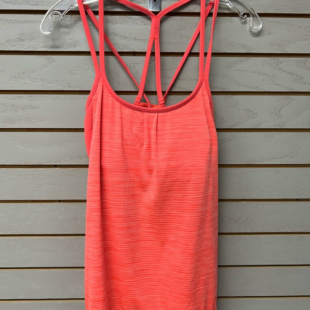Athleta Vibrant Coral Strappy Tank